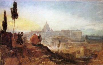 Turner Painting - Roma San Pedro desde la Villa Barberini Romántico Turner